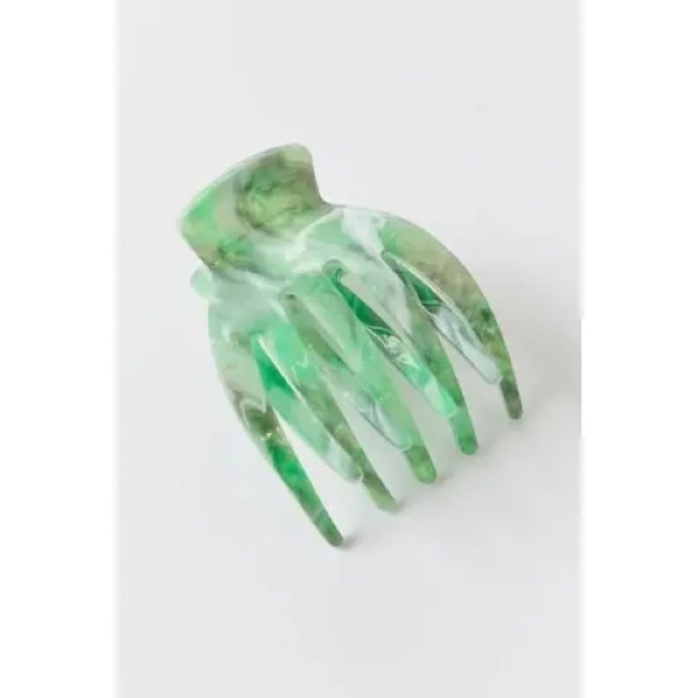 New🌟Urban Outfitters-Flat Alice Claw Clip Marbled Green